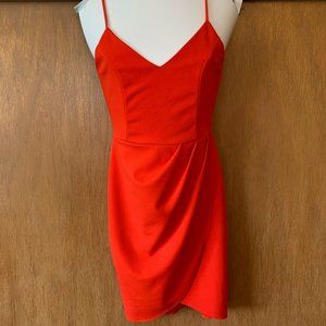 Lulus Forever Your Girl Bright Red Bodycon Dress